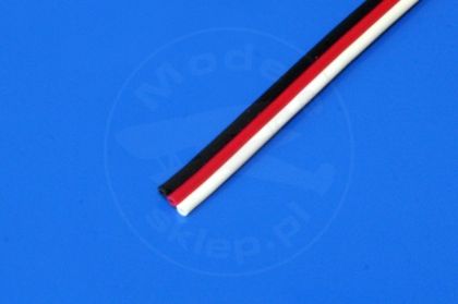 Three-wire servo cable 3 x 0,13 mm / 1 m flat (FUTABA)