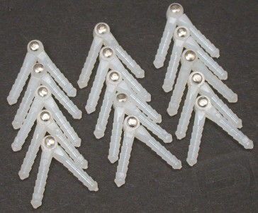 Nylon pin type hinge 3,5x48mm.-6pcs