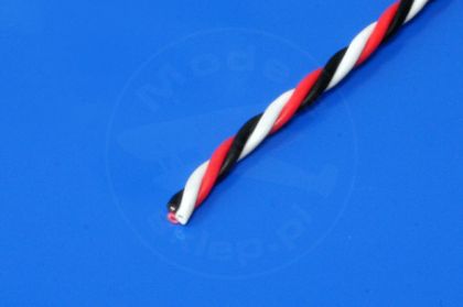 Three-wire servo cable 3 x 0,33 mm / 1 m twisted (FUTABA)