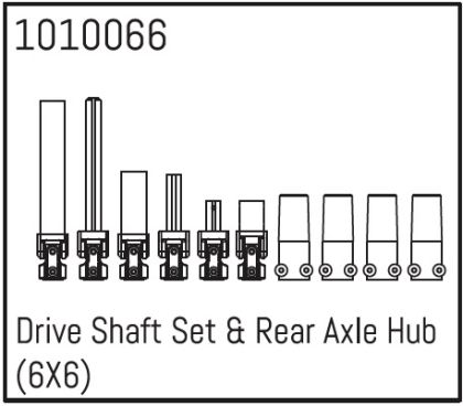 Drive Shaft Set & Rear Axle Hub (6X6)