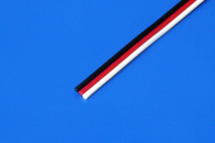 Трипроводен серво кабел 3 x 0,20 mm / 1 m плосък (FUTABA)