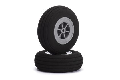 Foam rubber wheels Deluxe 63mm with grooves, 2pcs