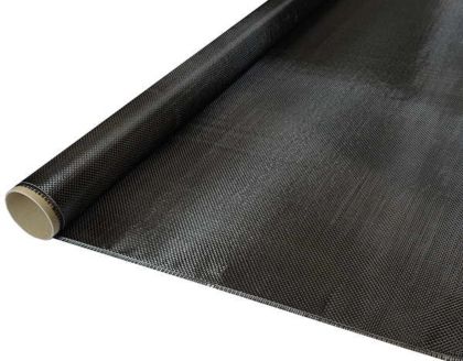 Carbon fabric 160 g/m² (plain weave) 100 cm, roll/ 0.5 m