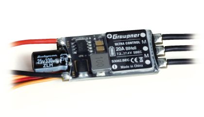 Спиидконтролер  ULTRA CONTROL 20A 2-4S BL HELI S SBEC BEC-Stecker