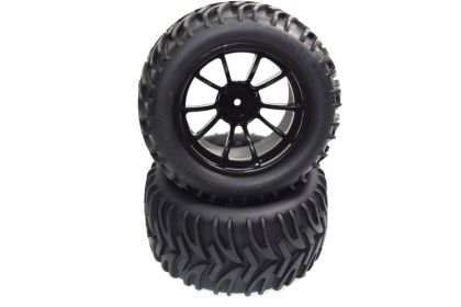 1:10 Truck Complete Wheels 10-Spoke / V-Cross (2)