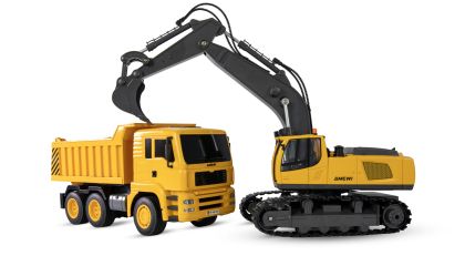 Комплект 2 в 1 Багер и Самосвал 1/18 RTR