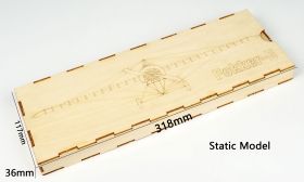 VX08 Fokker-E 410mm. Scale 1:23 Wood Kit.Static Models