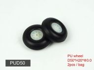 PU Wheel D50*h20*Ф3.0 2pcs/bag