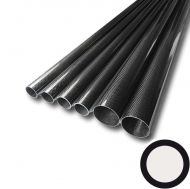 Carbon round tube, wound, 3k-PW (Ø 30 / 28) x 1000 mm