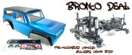 RC car ABS12014 - 1:10 EP Crawler CR3.4 Предварително сглобено шаси, включително Bronco Style Body Blue