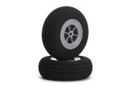 Foam rubber wheels Deluxe 43mm with grooves, 2pcs
