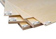 Birch plywood 0,8 x 250 x 310 mm (3 layers) Premium