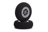 Foam rubber wheels Deluxe 130mm with grooves, 2pcs