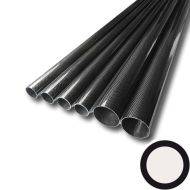 Carbon tround tube ± 45°, wound, 3k-PW (Ø 14 / 12) x 1000 mm