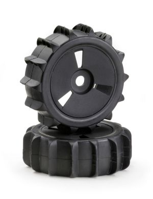 Wheel Set Buggy Disc "Sand Paddle" black 1:8 (2)