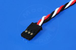 Cable with servo plug, twisted (FUTABA) 30 sm