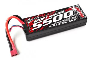Батерия Corally Power Racing 5500mAh 7.4V 2S 60C LiPo (T-Plug)