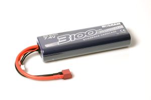 Nosram Stickpack Hardcase 3100mAh 7.4V 2S 50C LiPo (T-Plug, 193g)