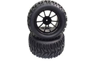 1:10 Truck Complete Wheels 10-Spoke / V-Cross (2)